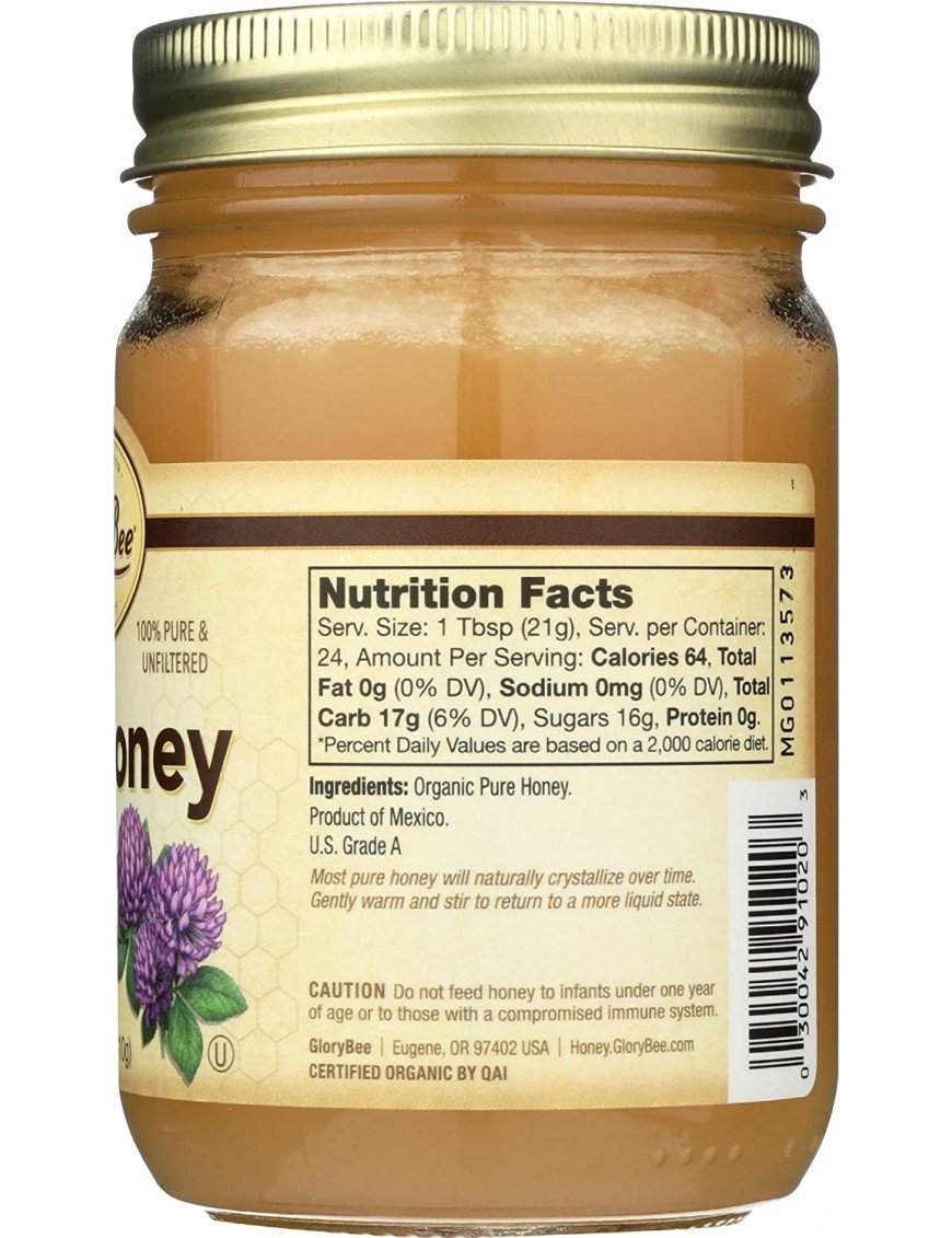 Glorybee Raw Clover Honey (6 Pack)