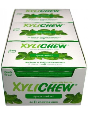 Xylichew Spearmint Gum, Display (24 Pack)