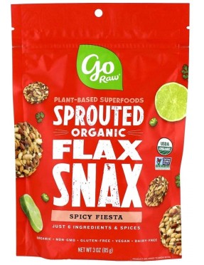Go Raw Spicy Flaxsnax (12 Pack)