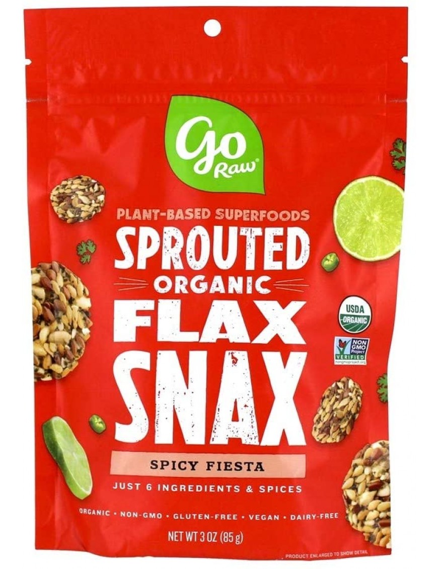 Go Raw Spicy Flaxsnax (12 Pack)