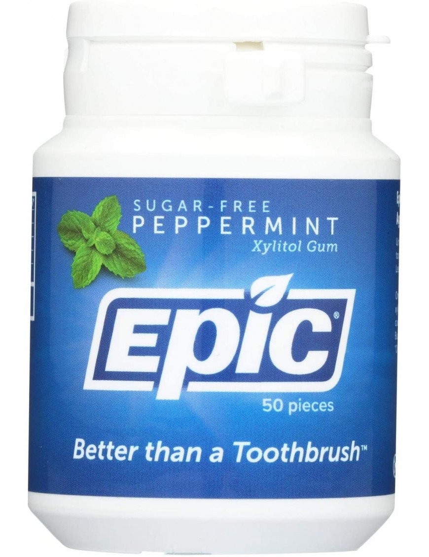 Epic Dental Xylitol Gum Peppermint (1 Pack)