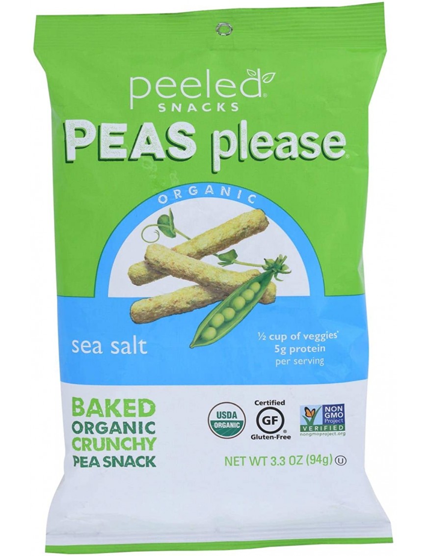 Peeled Peel Peas Sea Salt (12 Pack)