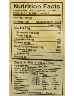 Brad's Raw Chips, Sweet Potato (12 Pack)
