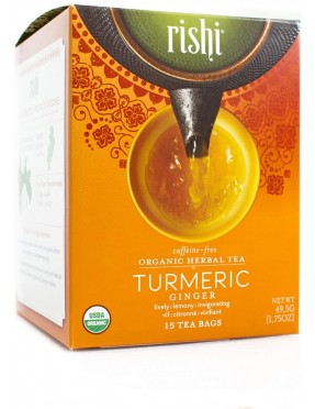 Rishi Tea Tumeric Ginger, FT (6 Pack)